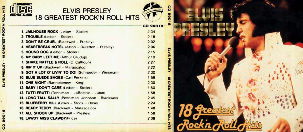 Elvis PRESLEY 18 greatest rock'n roll hits